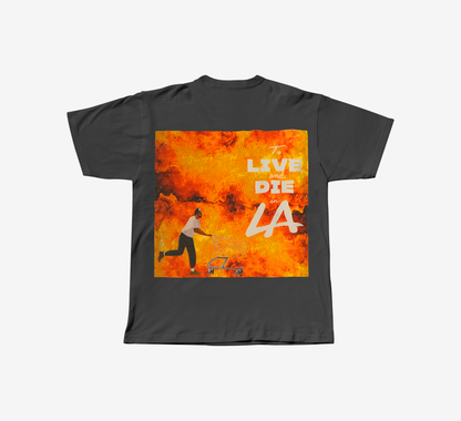 LA 92 TEE :OFF BLACK: