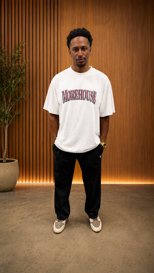 MOREHOUSE OVERSIZE WHITE TEE
